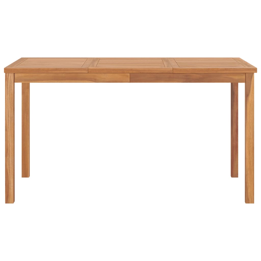 Garten-Esstisch 140x80x77 cm Teak Massivholz